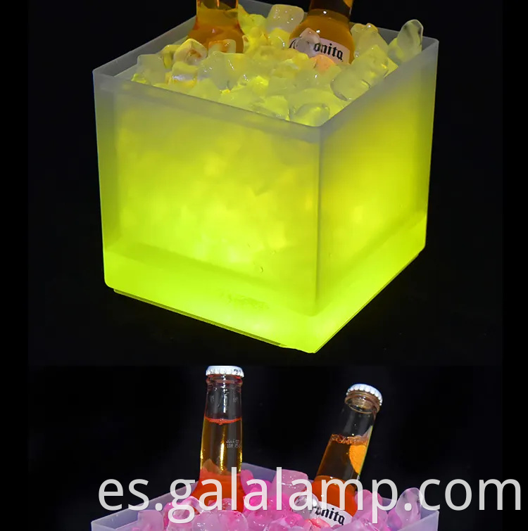 Elegante cubo de hielo liderado de 3.5L para cerveza y vino